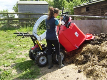 Quickly clear fields of dung using a paddock vacuum cleaners